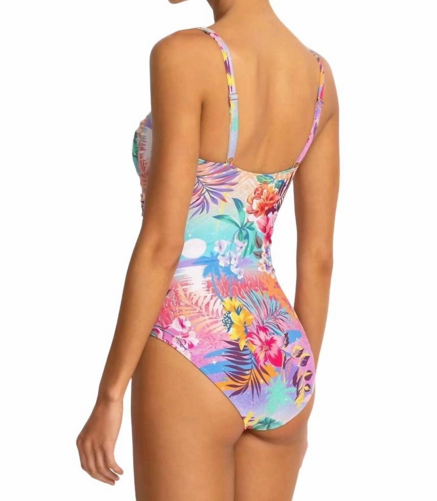 Marilyn Ruched One Piece In Zeru