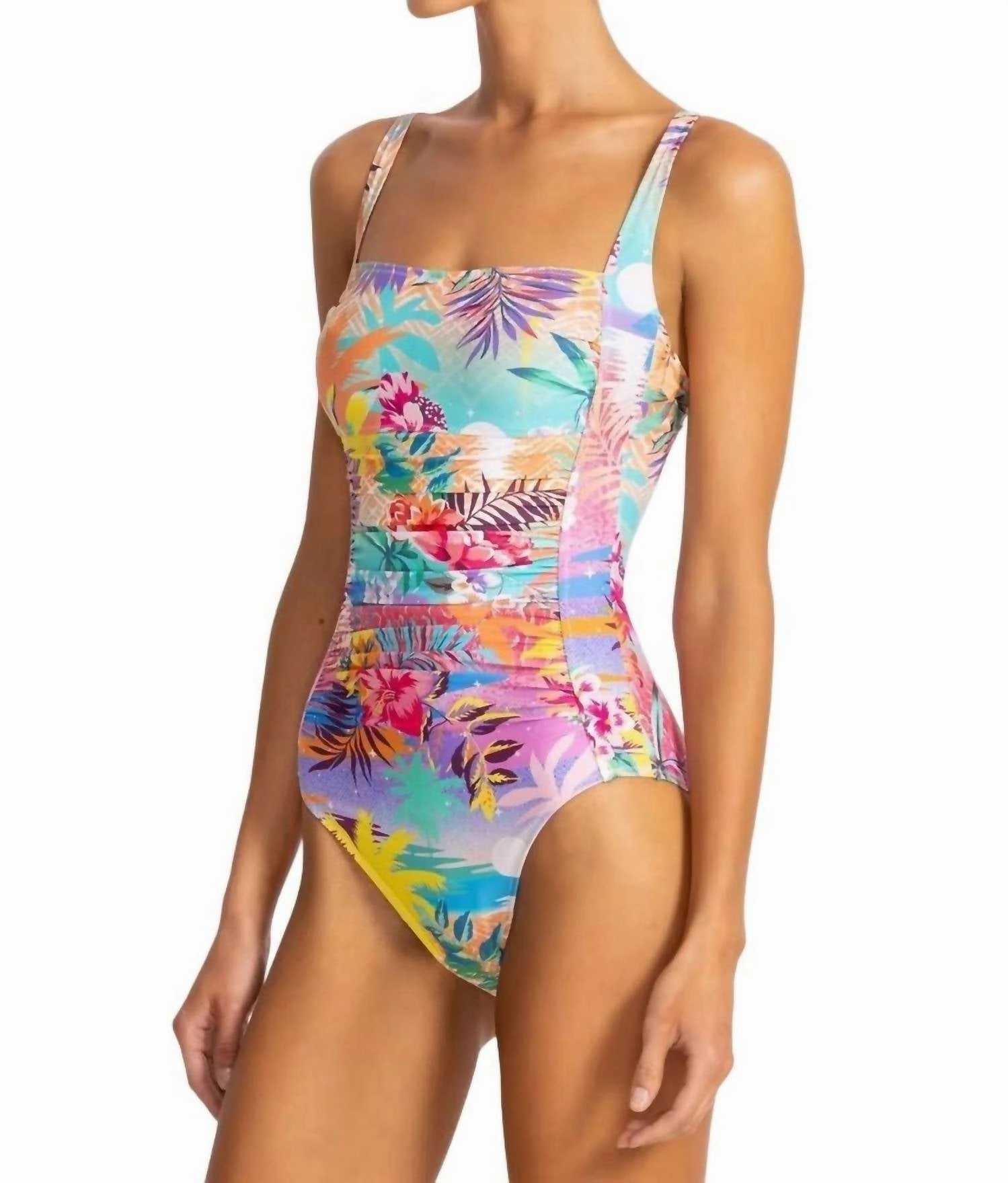 Marilyn Ruched One Piece In Zeru