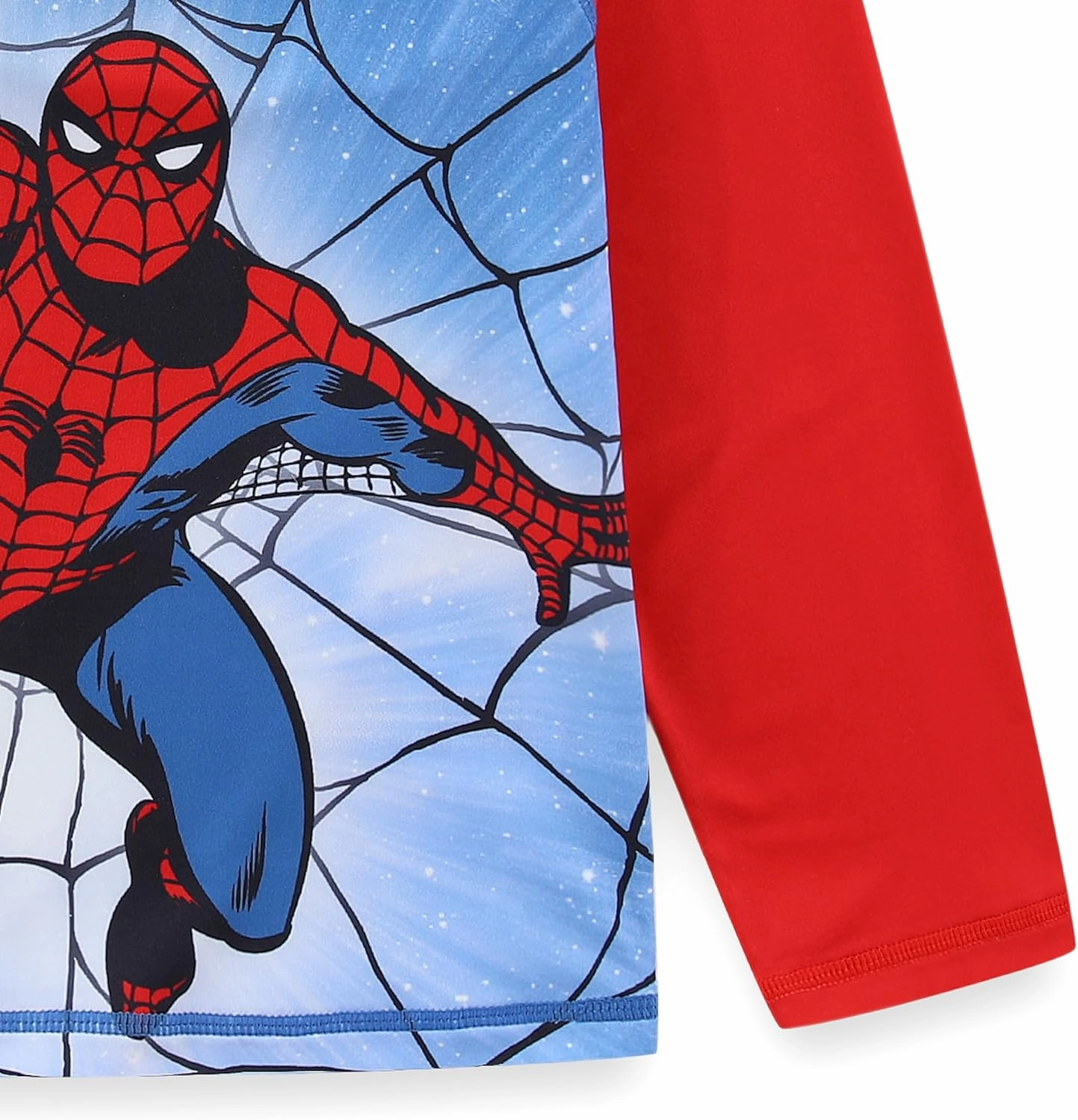 Marvel Spider-Man Boys UPF 50  Rash Guard and Swim Trunks for Toddler and Big Kids