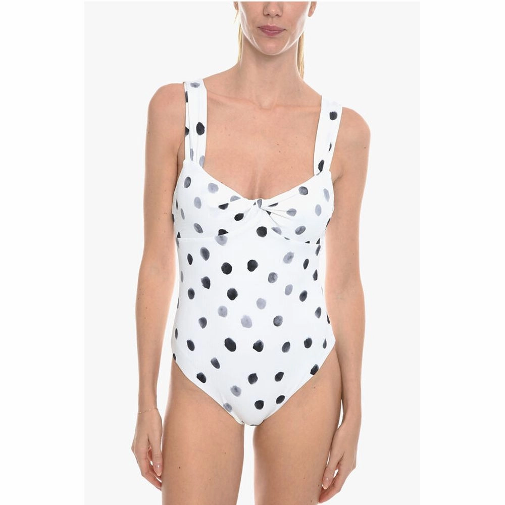 Marysia Polka Dots LEHI One-Piece Swimsuit with Bow On the Women's Front