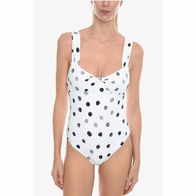 Marysia Polka Dots LEHI One-Piece Swimsuit with Bow On the Women's Front