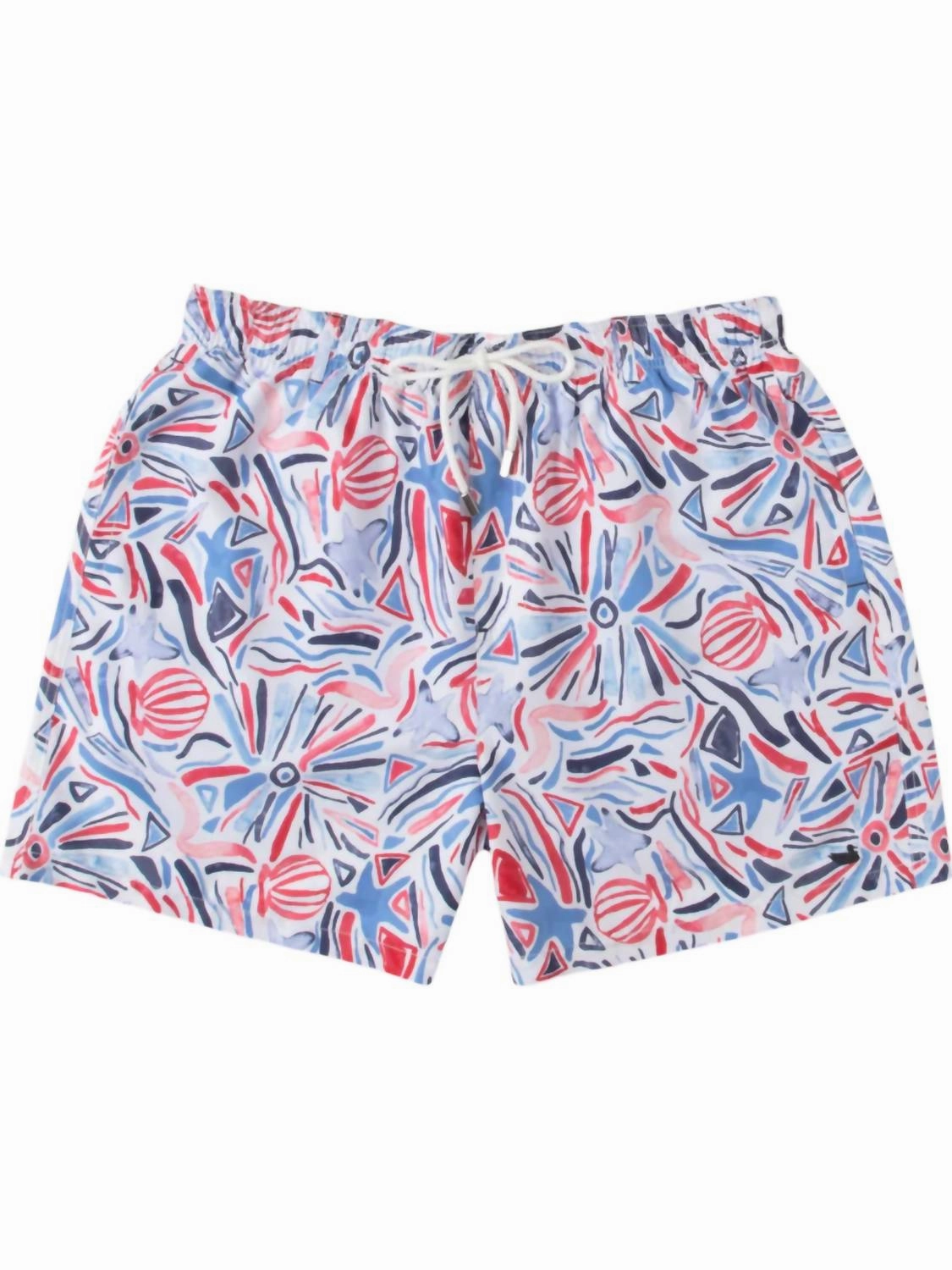 Men's Jubilee Trunks In Navy & Red