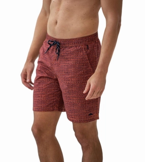 Men's Sundowner Swim Trunk In Red