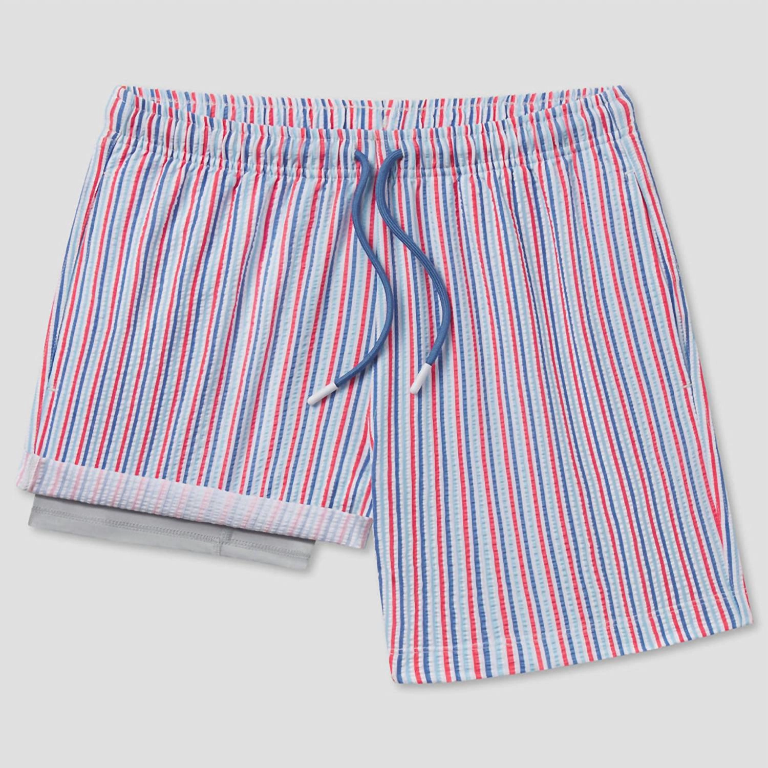 Men's Swim Shorts In Clubhouse Seersucker