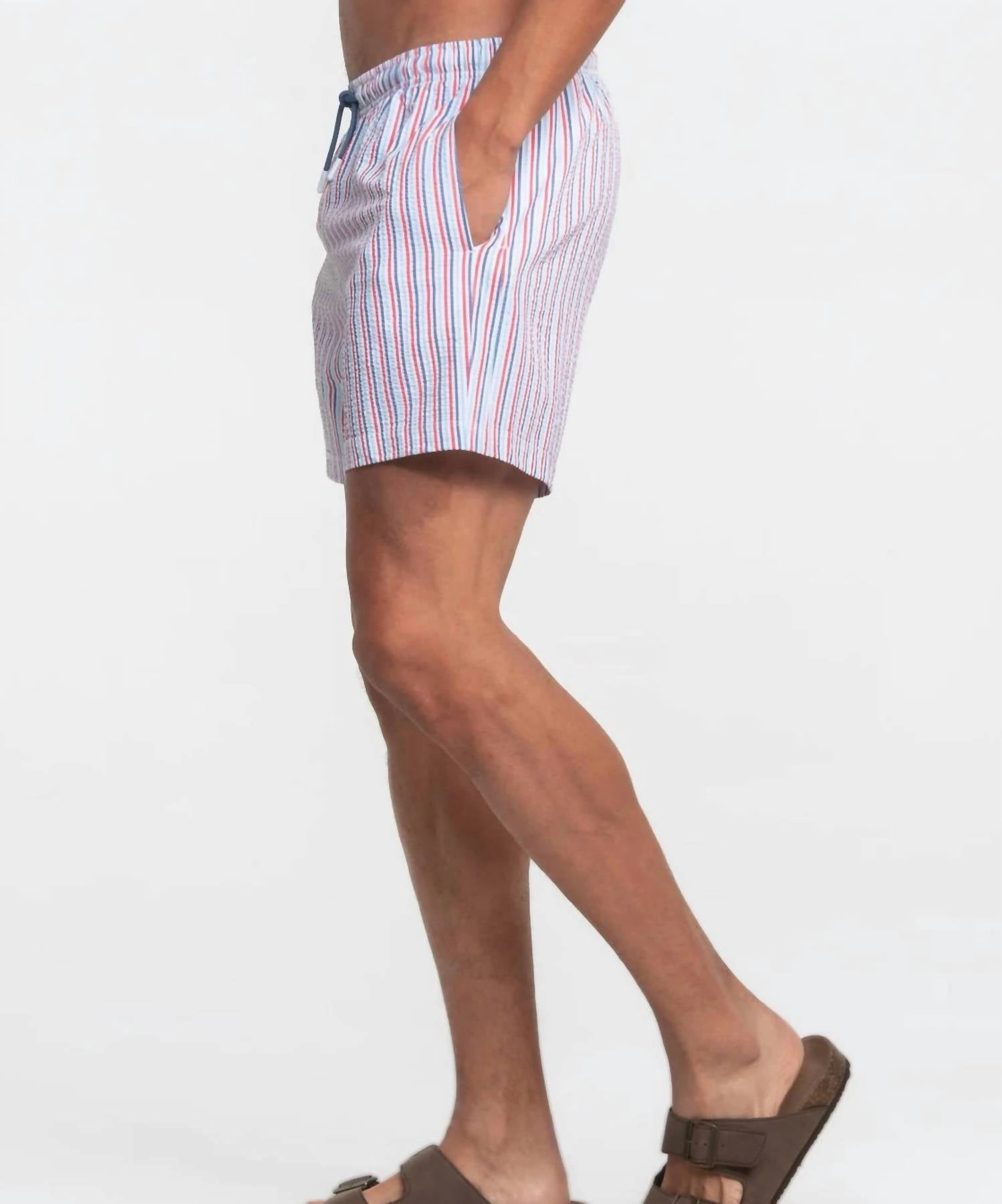 Men's Swim Shorts In Clubhouse Seersucker