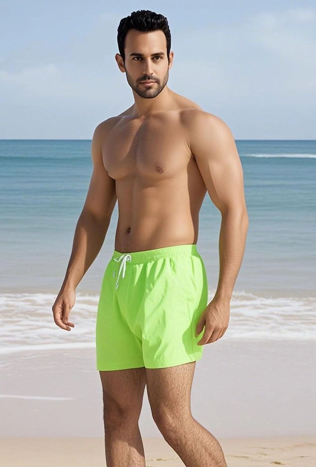 Men's Swim Trunks 5 Inch Quick Dry Board Shorts Mesh Lining Swimming Trunks Beach Shorts for Men Bathing Suits
