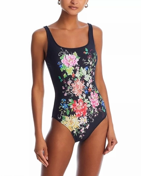 Metalli Notte One Piece Tank Suit In Multicolor