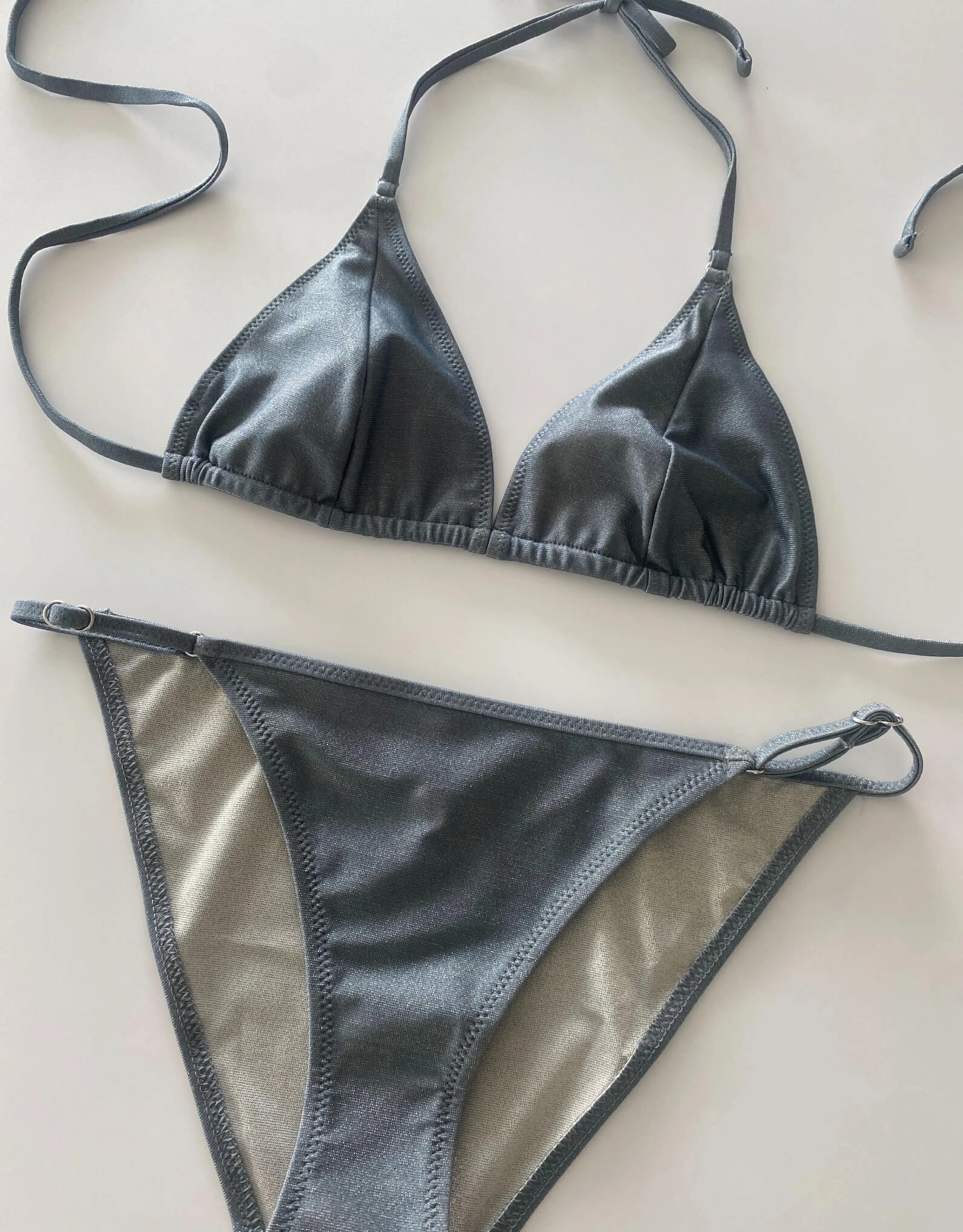 Mica Triangle Bikini Top Moonlight