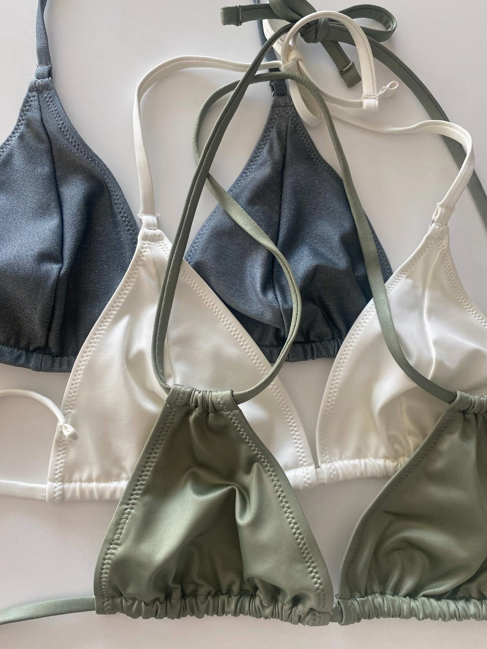 Mica Triangle Bikini Top Moonlight