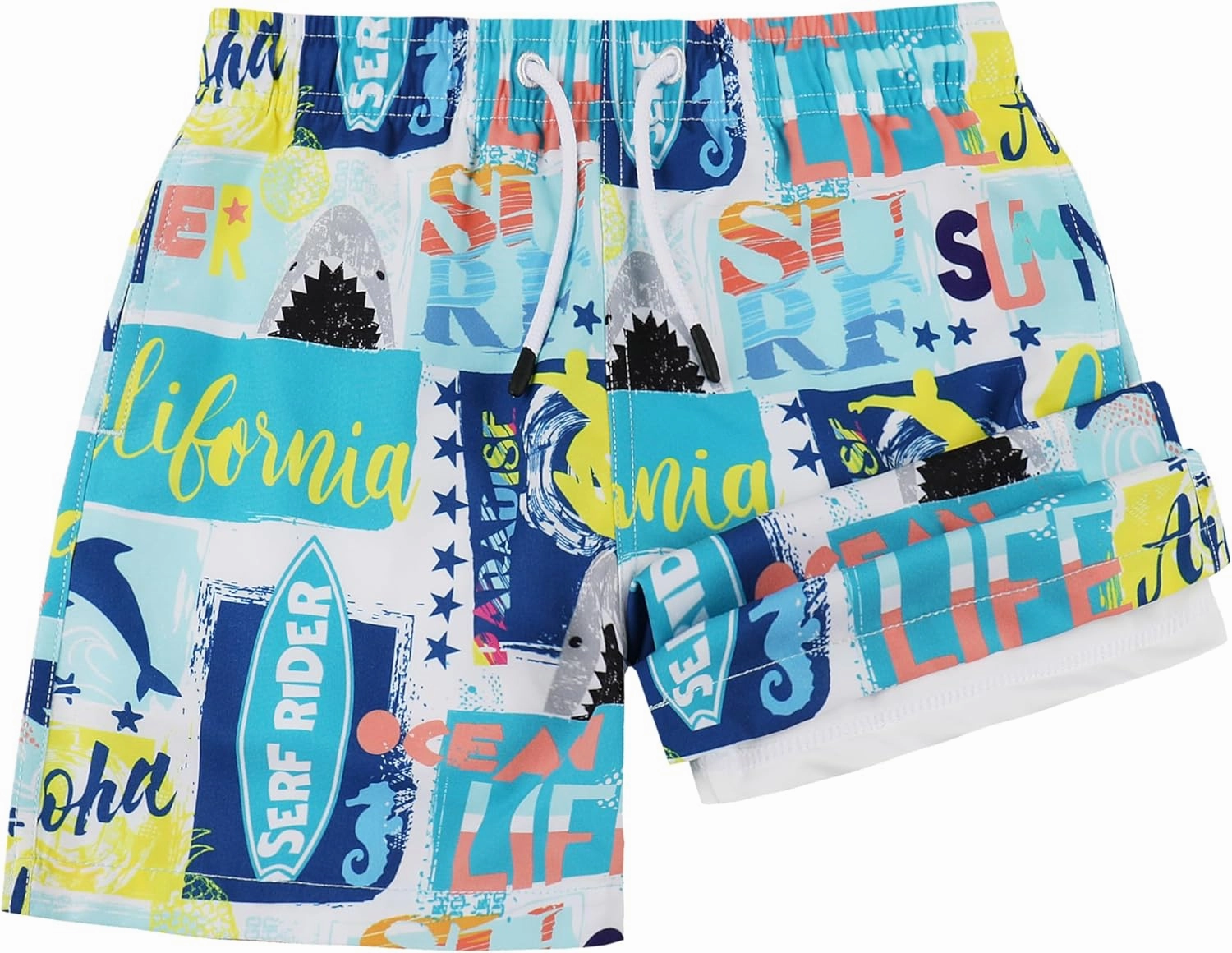 MILANKERR Toddler Boys Rash Guard Sets,Swim Trunks with Compression Liner,Swim Shirt Sets