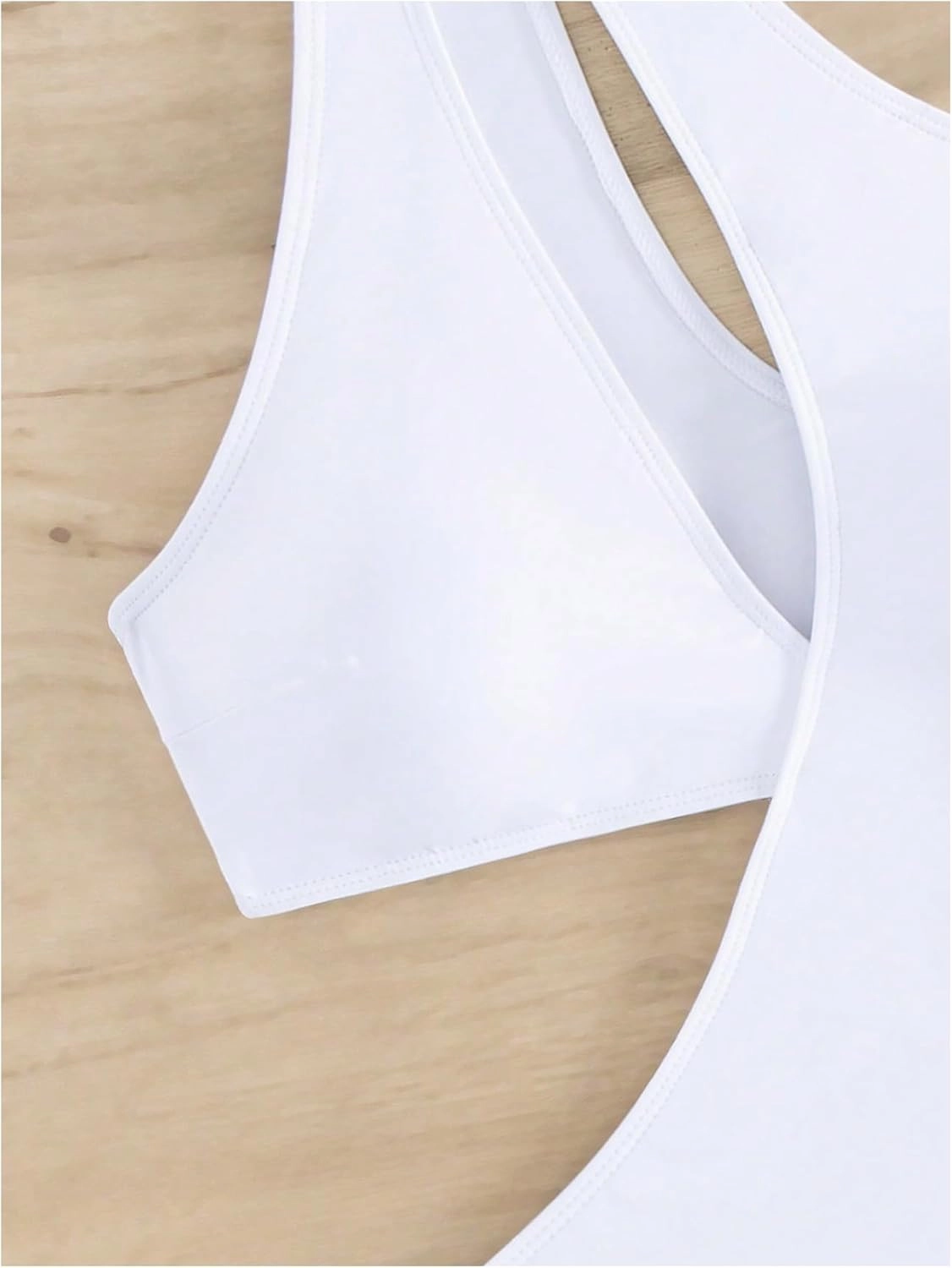Milumia Women's Cut Out One Shoulder Sleeveless Swimwear Sexy Solid One Piece Bathing Suit