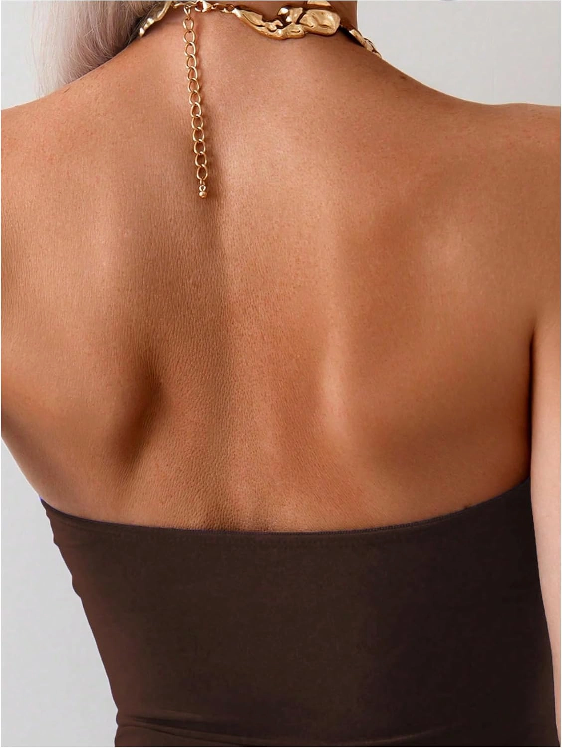 Milumia Women's Metal Starfish Cut Out Strapless Bathing Suit Ruched Bandeau Tube Top One Piece Swimsuits