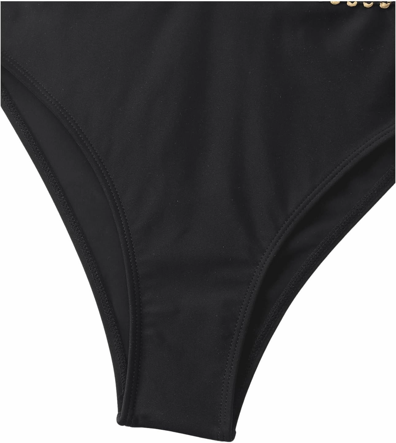 Milumia Women's Stitch Detail Strapless One Piece Swimsuit Cut Out Bandeau Bathing Suit