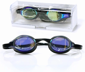 Mirrored Goggles Swimming Adult, Competitive Swim Goggles For Men, Women, Teenagers, Anti Fog, UV Protection