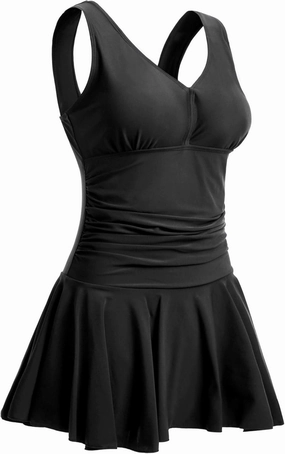 MiYang Women's Plus-Size Flower Printing Shaping Body One Piece Swim Dresses Swimsuit