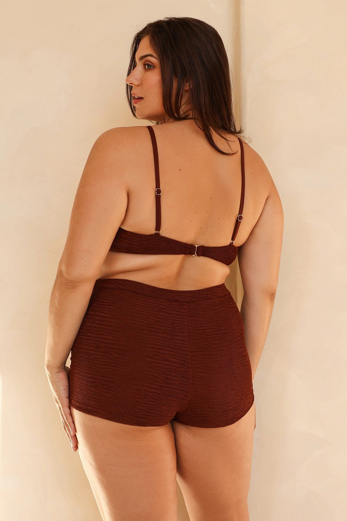 Mocha Crinkle Triangle Full Set
