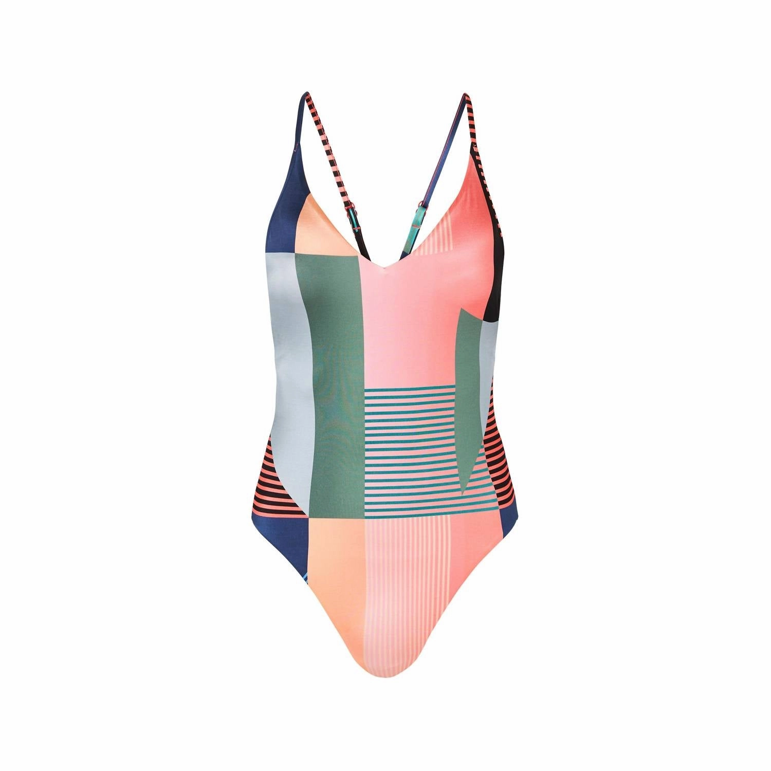 Modern Art Retro One Piece In Dalia