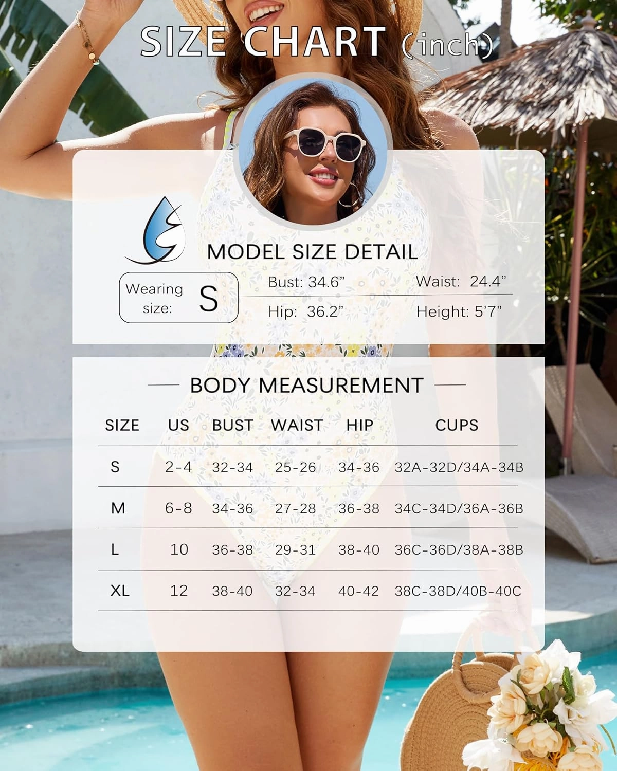 Modest One Piece Swimsuits for Women Tummy Control Cute Bathing Suit Full Coverage Floral Swim Suit for Teens Girls