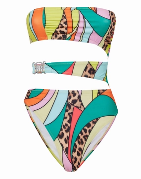 Monokini Rainbow Patchwork