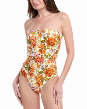Monte and Lou Evie Ruched Bandeau One-Piece