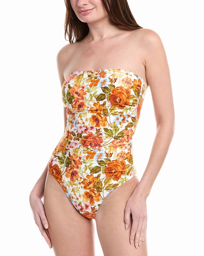 Monte and Lou Evie Ruched Bandeau One-Piece