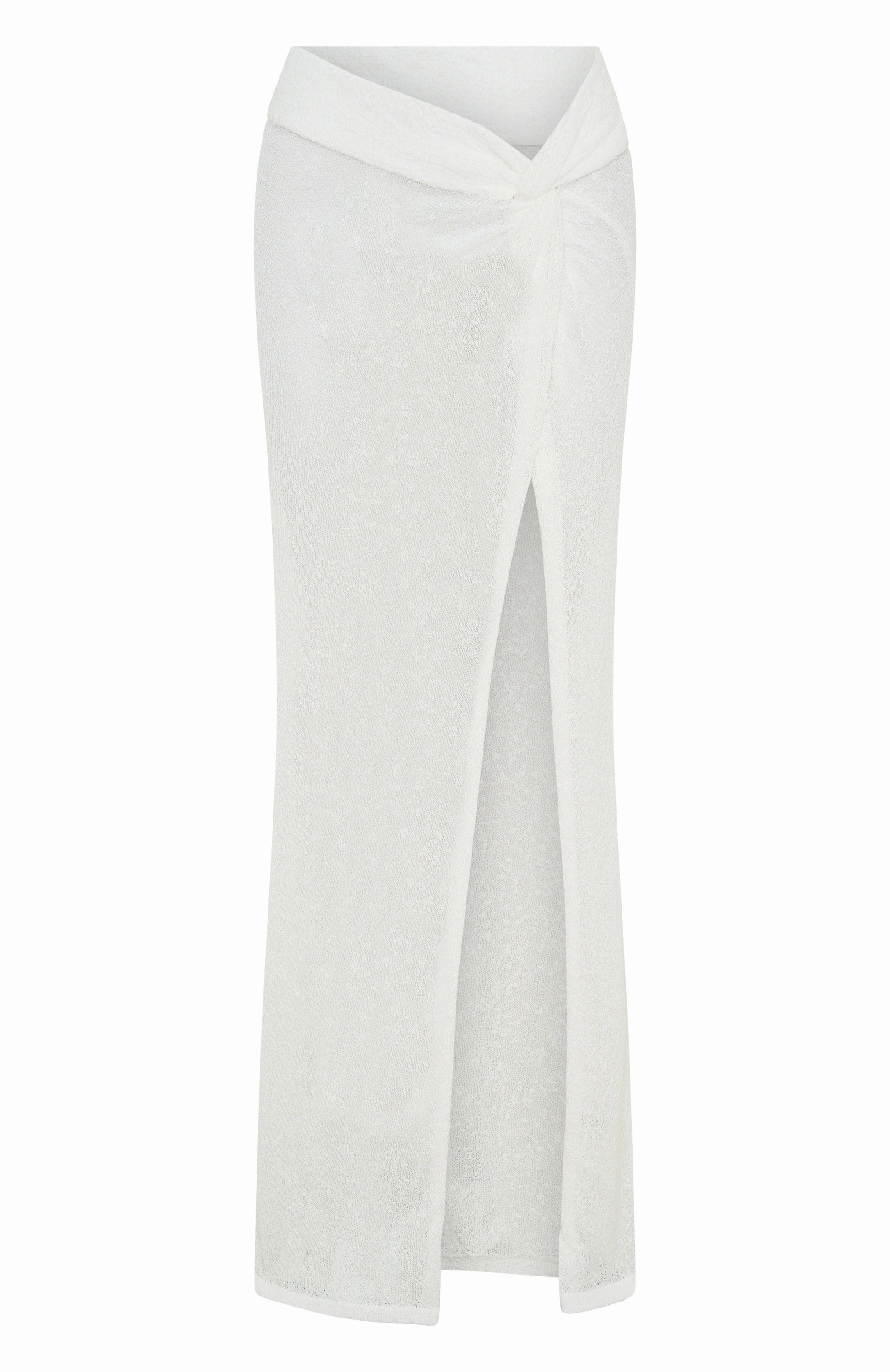 Moonlit Dream Maxi Skirt White