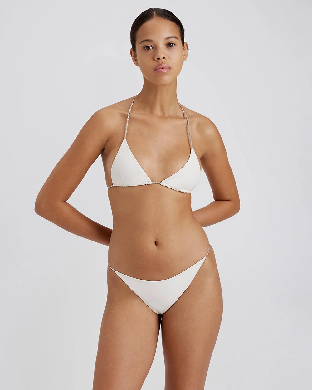 Morgan Rhinestone Bikini Bottom Brule