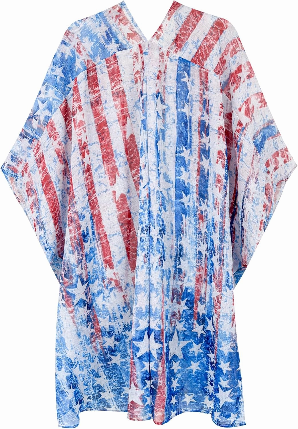 Moss Rose Women's Beach Kimono Coverup Sheer Chiffon Cover Ups, Casual Loose Open Front Cardigan Tops