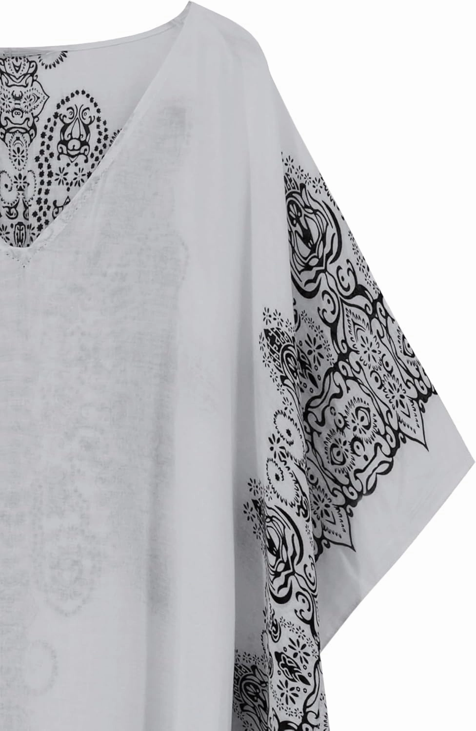 Moss Rose Women's Swimsuit Cover up Beach Kaftan for Bathing Suit with Floral Pattern