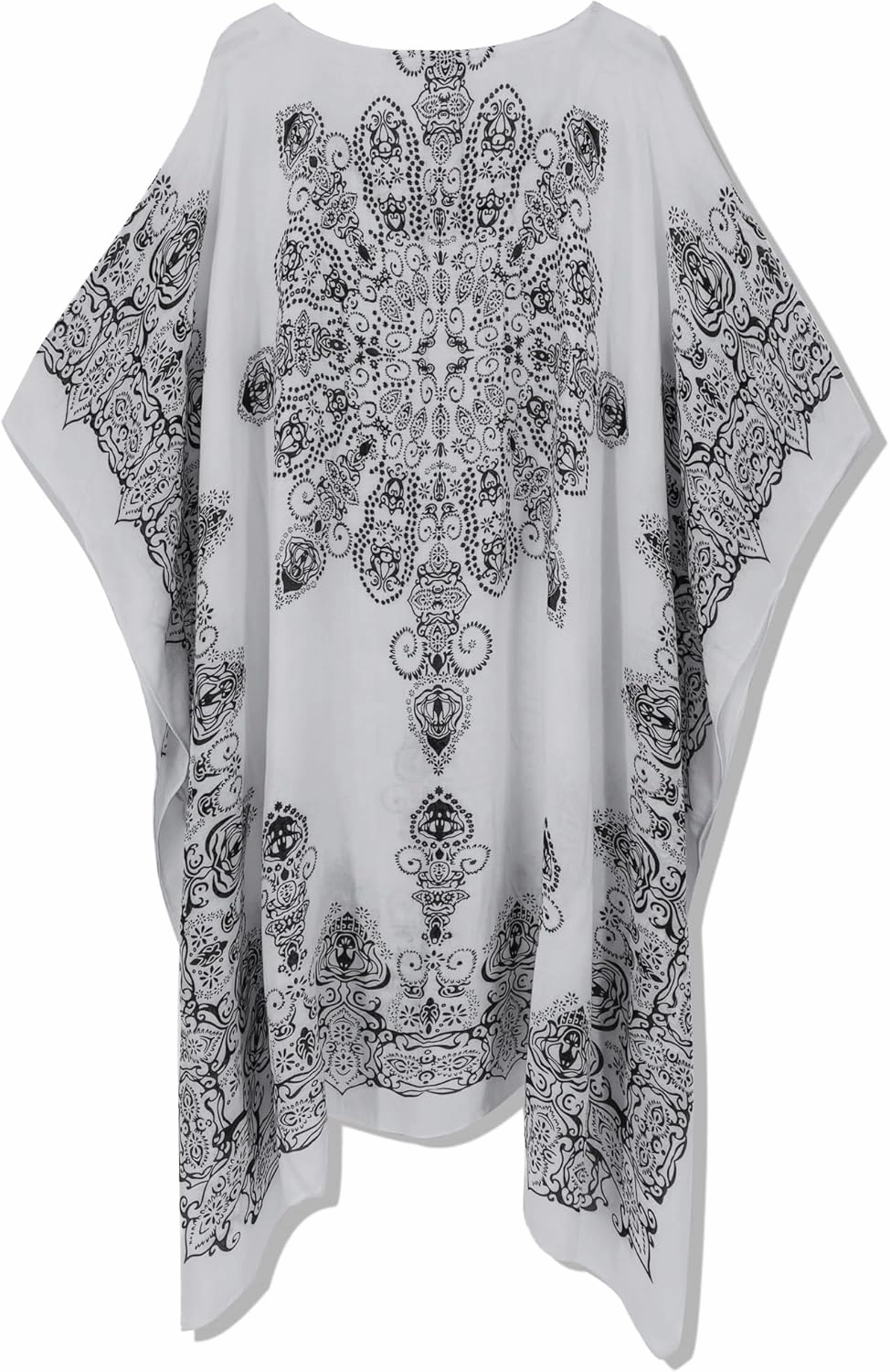 Moss Rose Women's Swimsuit Cover up Beach Kaftan for Bathing Suit with Floral Pattern