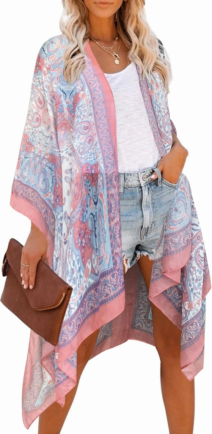 Moss Rose Women Summer Bikini Kimono Bathing Suit Cover Ups for Swimwear