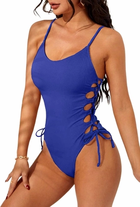 Narecte One Piece Swimsuit Women Bathing Suit Sexy High Cut Women's One-Piece Swimsuits Monokini One Piece Bathing Suit