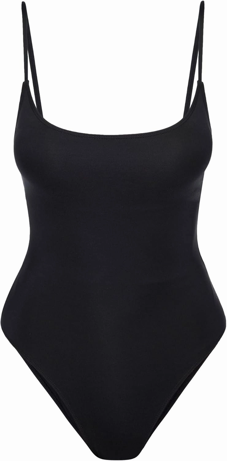 Narecte Sexy One Piece Bathing Suit for Women Tummy Control High Cut One Piece Swimsuit Womens Swim Suit