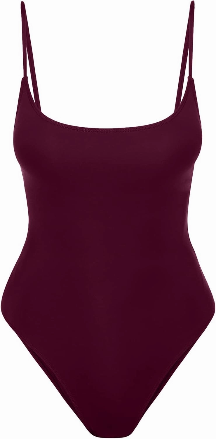 Narecte Sexy One Piece Bathing Suit for Women Tummy Control High Cut One Piece Swimsuit Womens Swim Suit