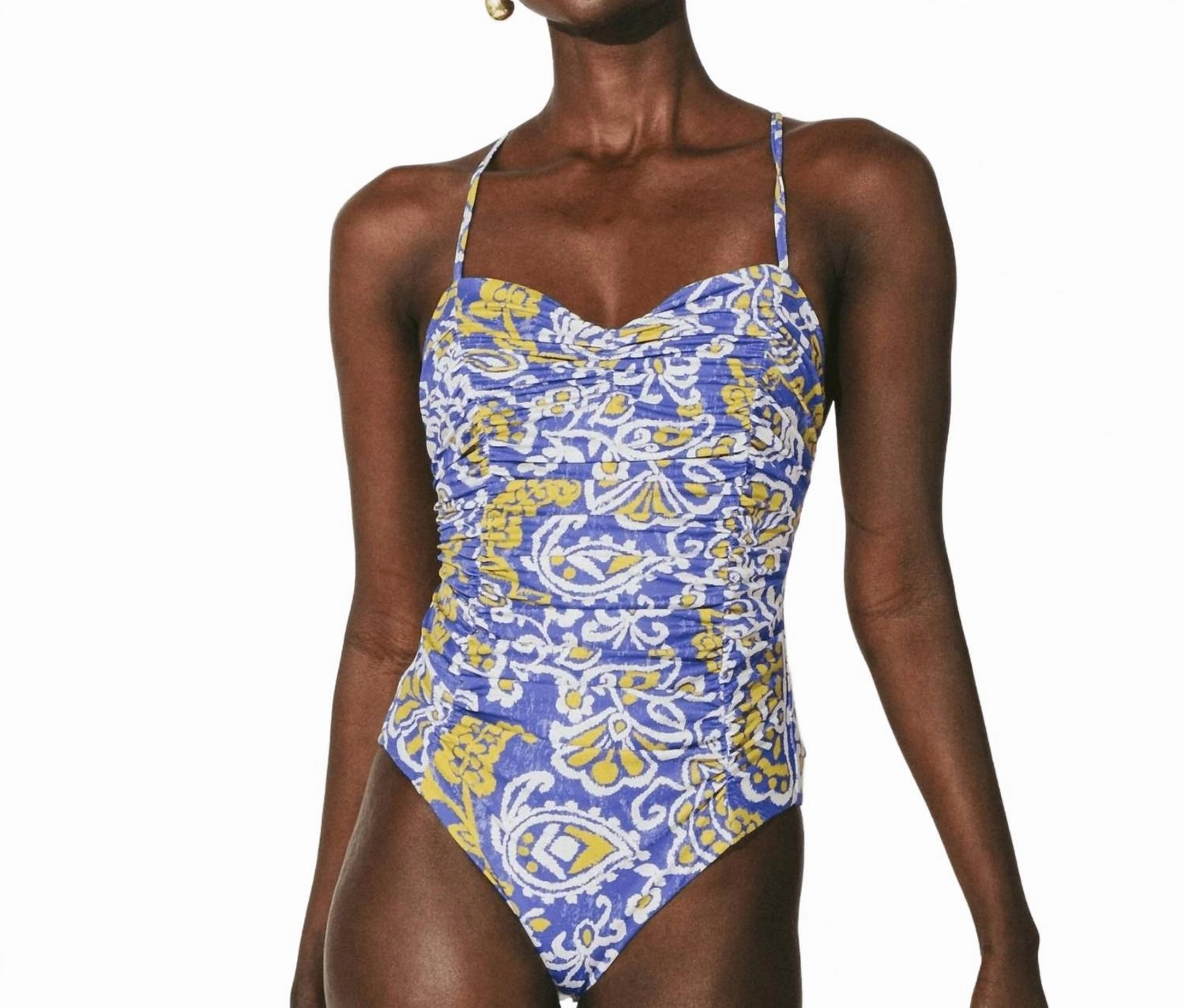 Natasha One Piece Swimsuit In Azores Print