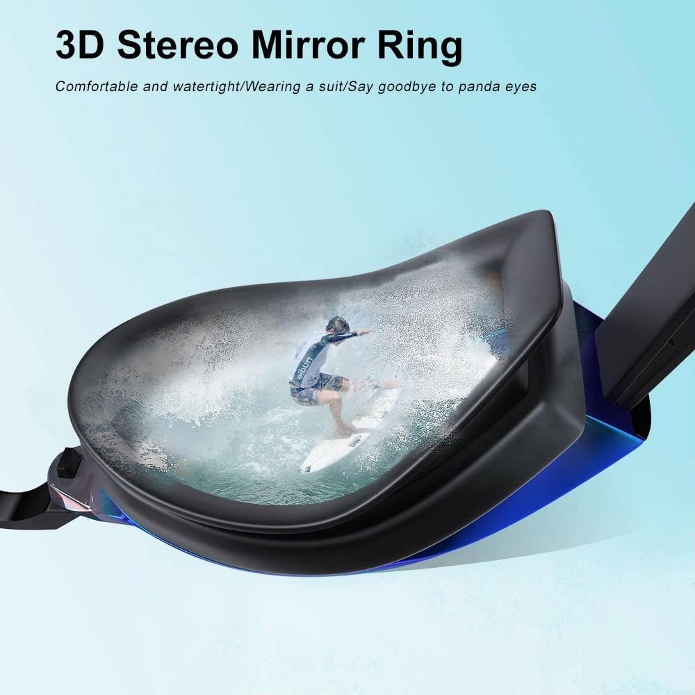 Nearsighted Swimming Goggles Polarized Anti-Fog No Leaking Shortsighted Swim Goggles for Women Men Kids Adults