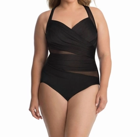 Net Work Madero One Piece Swimsuit - Plus In Black