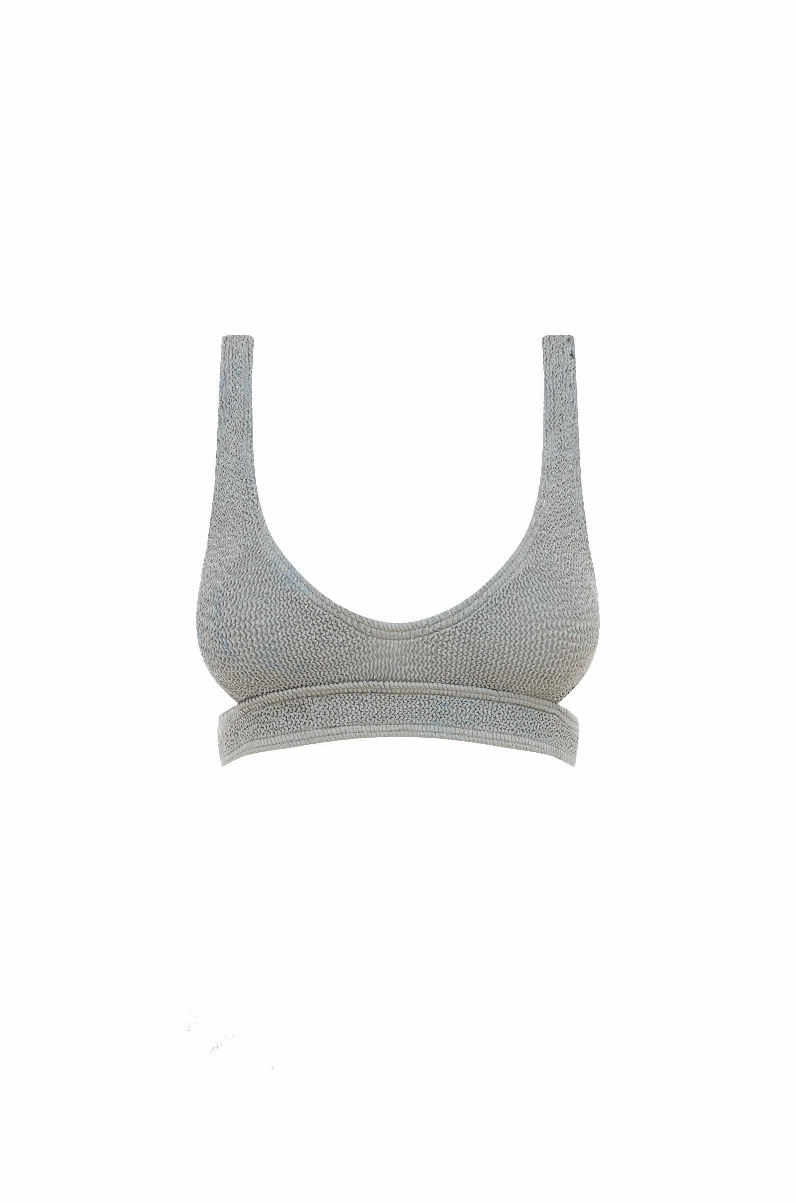 Nino Crop Bikini Top Chrome Shimmer