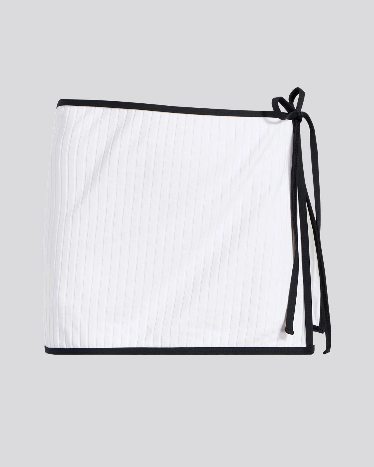 Nola Ribbed Swim Skirt Optic White