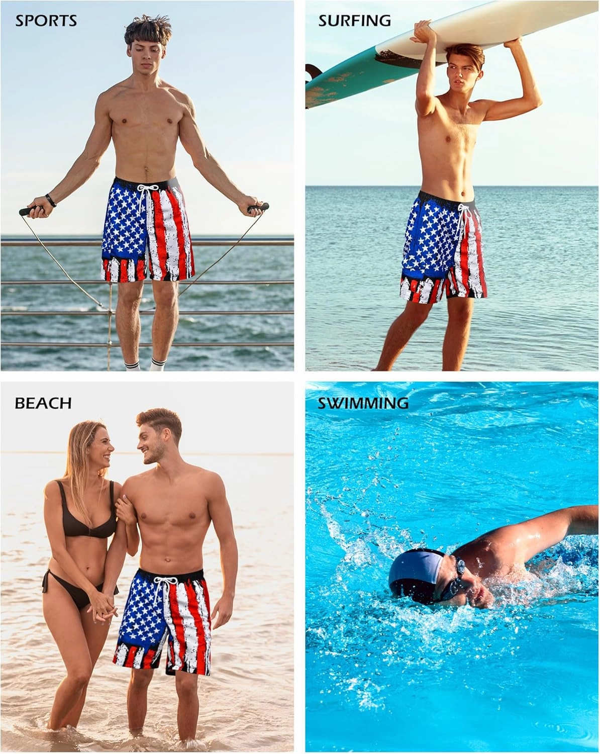 OlyPegic Mens Swim Trunks 9 Inch Quick Dry Board Shorts Mens Bathing Suit Beach Swimwear Mesh Lining with Zipper Pock