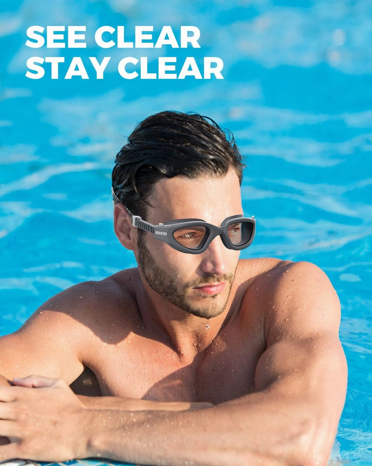 OMID Swim Goggles, P2 Lite Comfortable Anti-Fog Swimming Goggles for Men Women Adults Youth