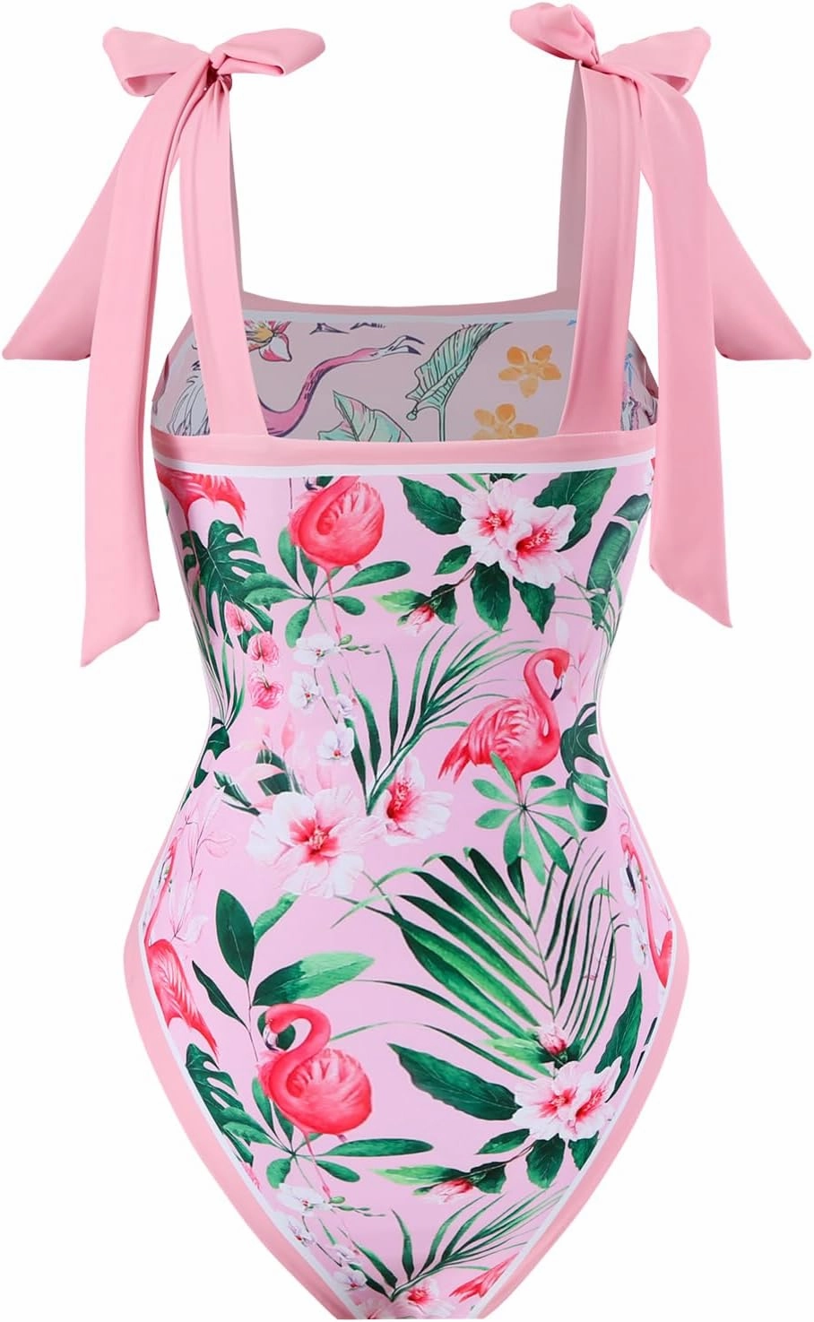 One Piece Bathing Suit for Women with Beach Cover up Wrap Skirt Swimsuit Sarong Retro Floral Print Bikini Set