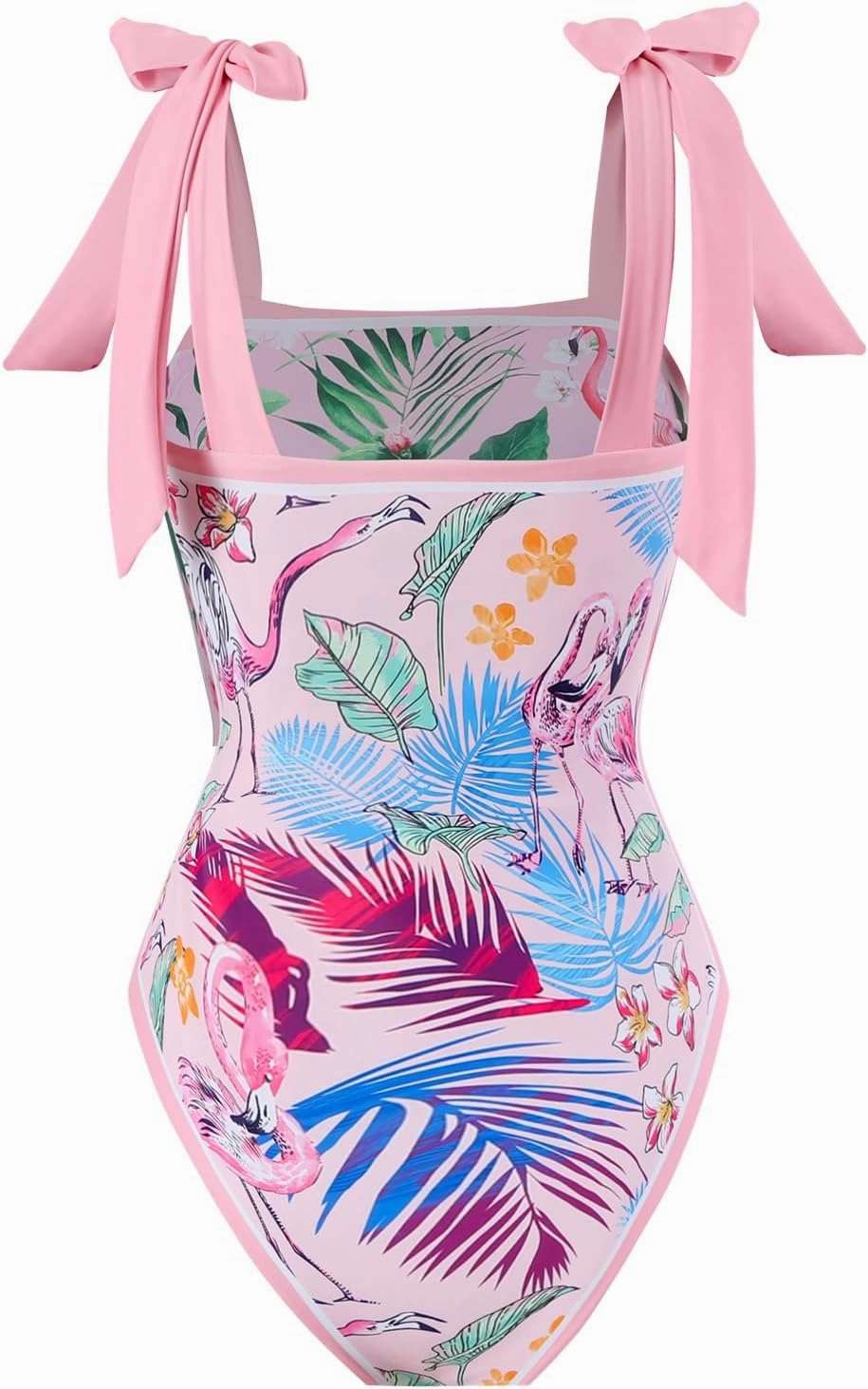 One Piece Bathing Suit for Women with Beach Cover up Wrap Skirt Swimsuit Sarong Retro Floral Print Bikini Set
