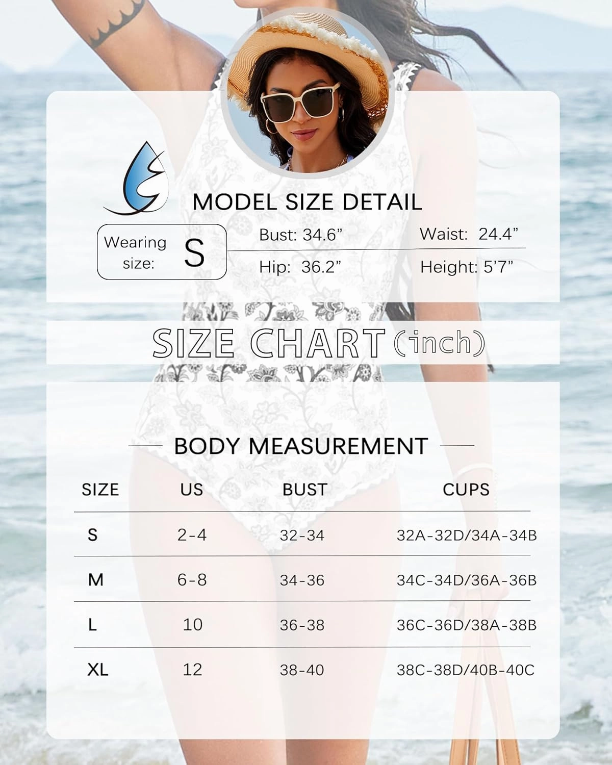 One Piece Swimsuit for Women Tummy Control Bathing Suit Full Coverage Modest Swim Suits Floral Teen Swimwear