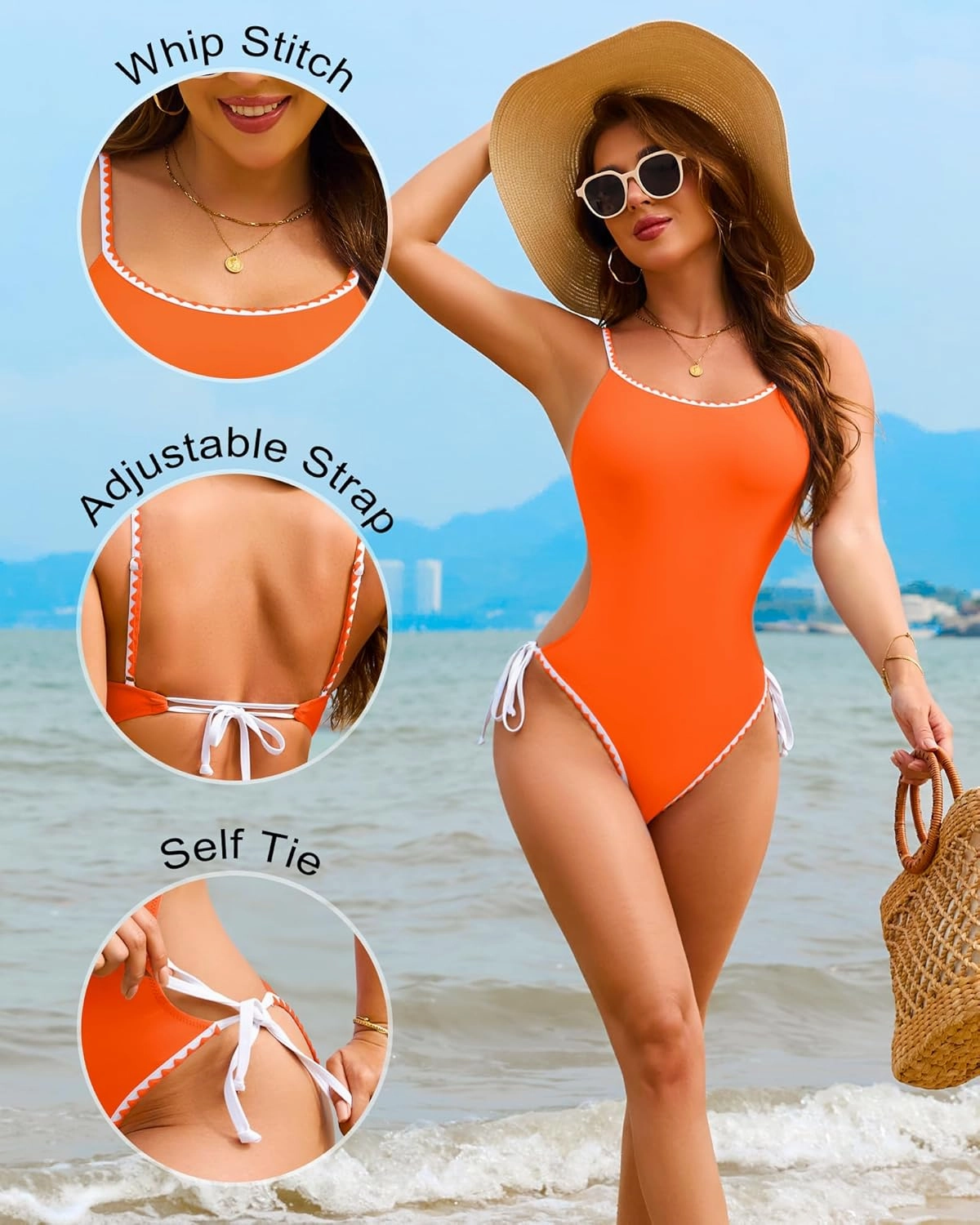One Piece Swimsuit Women Tummy Control Sexy Bathing Suit Modest Swim Suits Slimming Cheeky High Cut Monokini