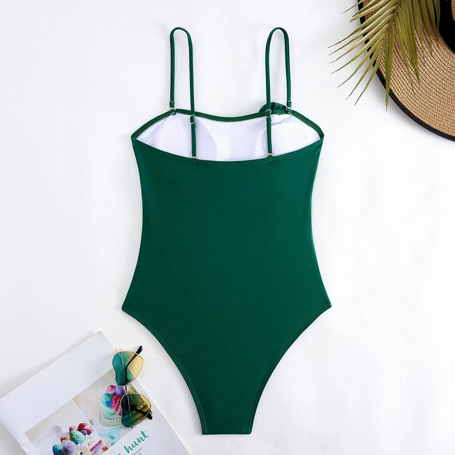 One Piece Swimsuit Women with Cover Up Set Retro Bathing Suit for Women Tummy Control Beach Wrap Skirt