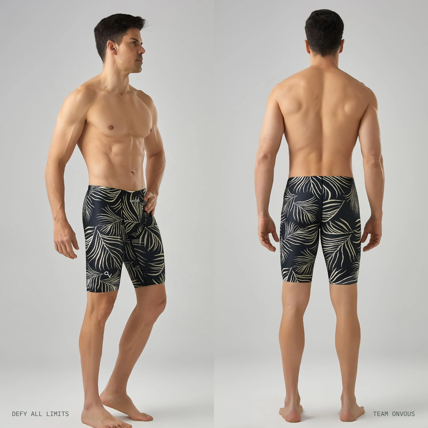 Onvous Swim Jammers for Men | Men's Athletic Swimwear Jammer | Mens Jammer for Swimming | Mens Swim Jammers Size 28-38