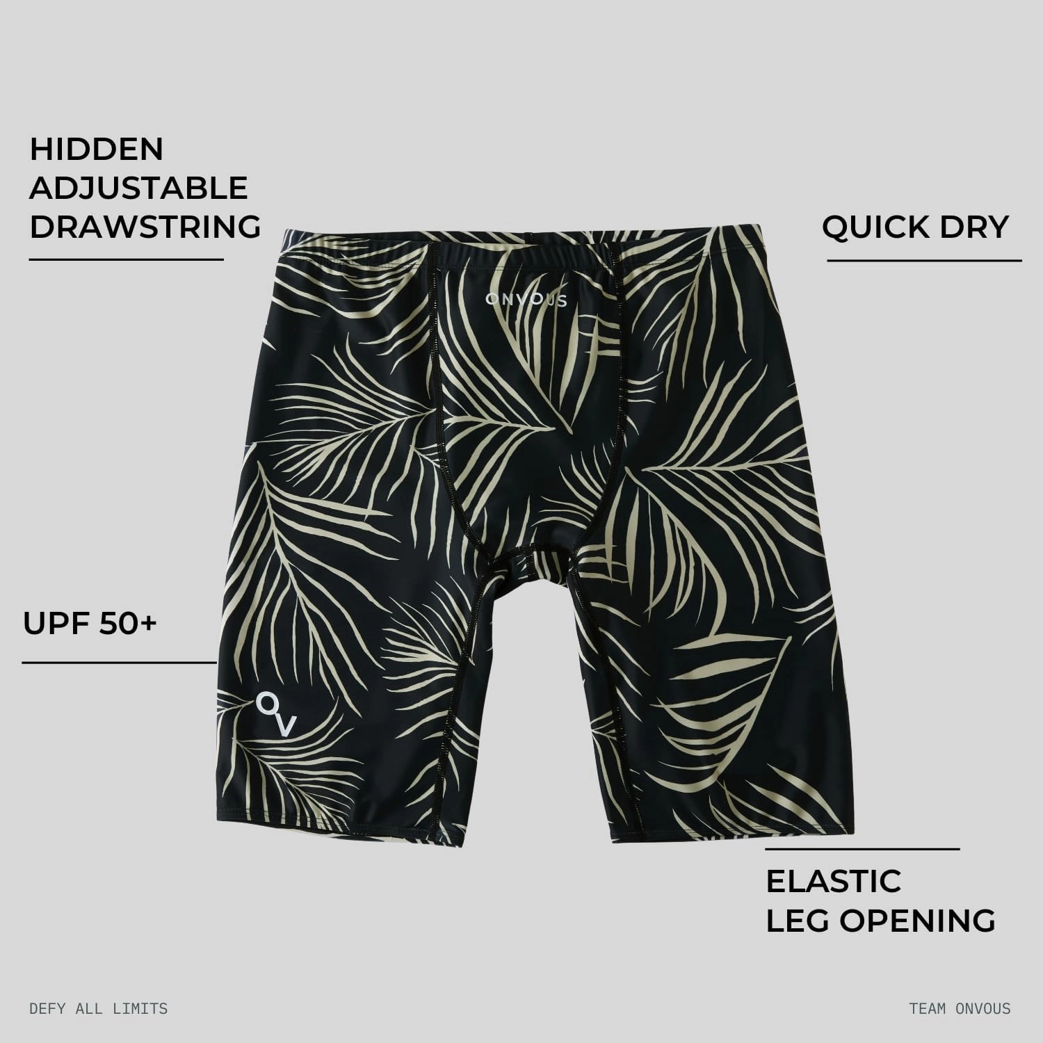 Onvous Swim Jammers for Men | Men's Athletic Swimwear Jammer | Mens Jammer for Swimming | Mens Swim Jammers Size 28-38