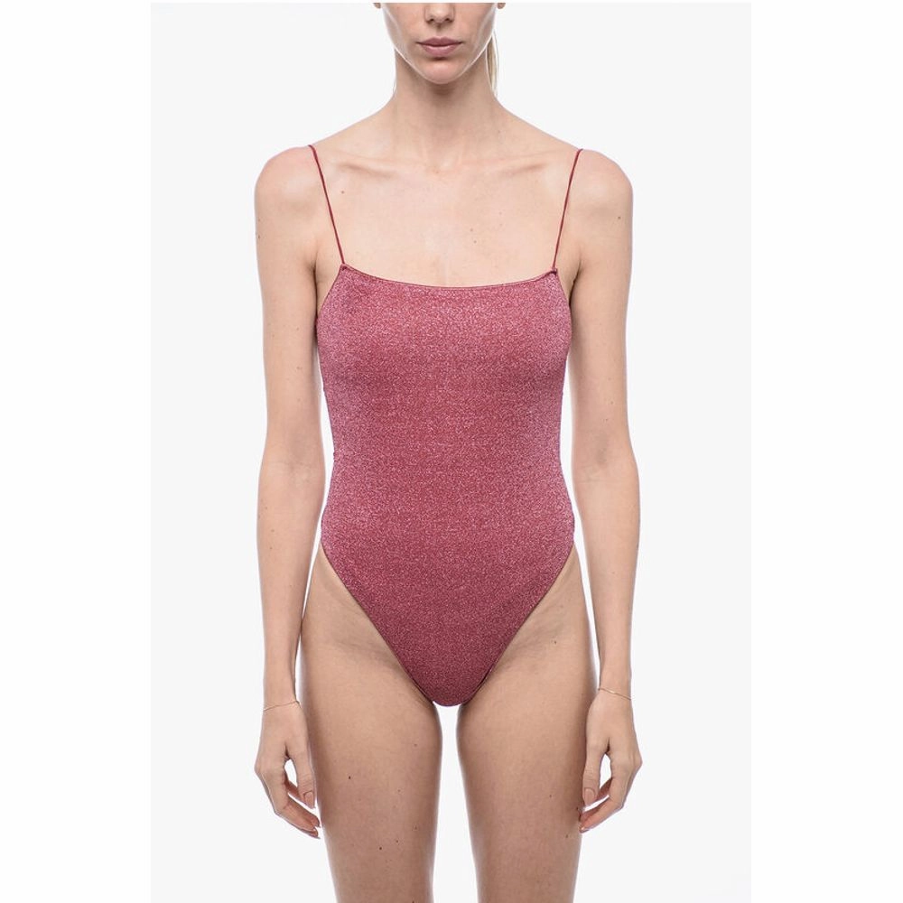 Osree Lurex One-Piece Swimsuit with Sel-Tie Women's Details