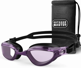 OutdoorMaster Goby Swim Goggles, Anti-fog Swimming Goggles No Leaking UV Protetion Adults Men Women Youth